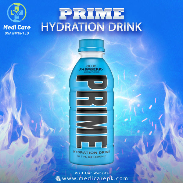 Prime Hydration Drink, Blue Raspberry, 16.9 fl oz, Single Bottle