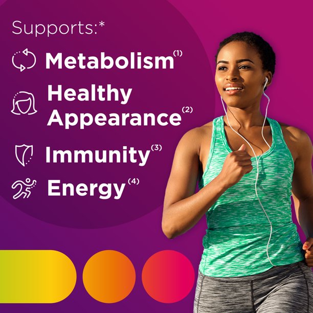 Centrum Multivitamin for Women , Multimineral Supplement with Iron, Vitamin D3, B Vitamins and Antioxidant Vitamins C and E, Gluten Free, Non-GMO Ingredients - 120 Tablets Count