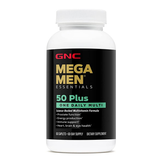 GNC Mega Men Essentials 50 Plus One Daily Multi, 60 Ct