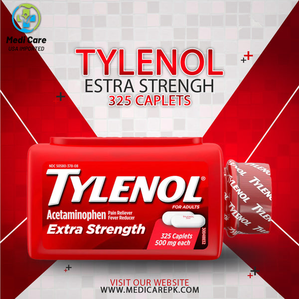 Tylenol Extra Strength Caplets, Fever Reducer and Pain Reliever, 500 mg, 325 ct.