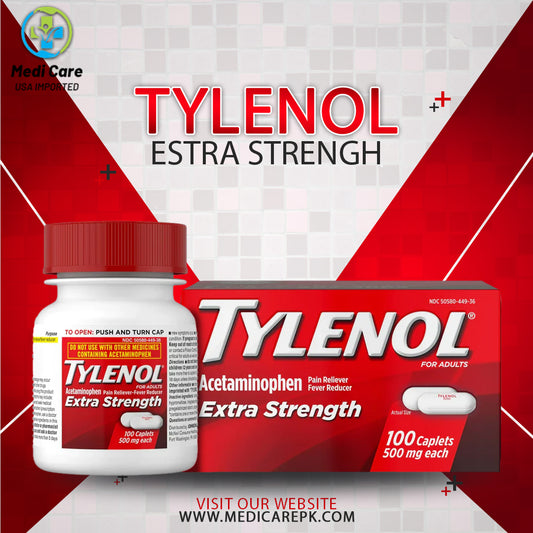 Tylenol Extra Strength Caplets with 500 mg Acetaminophen, 100 Ct