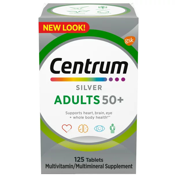 Centrum Silver Multivitamin for Adults 50 Plus , 125 Tablets count