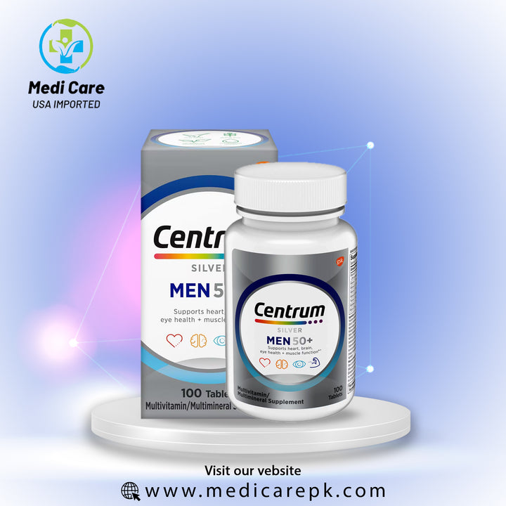 Centrum Silver For 50+ Men 100 Tablets, Available at medicarepk.com