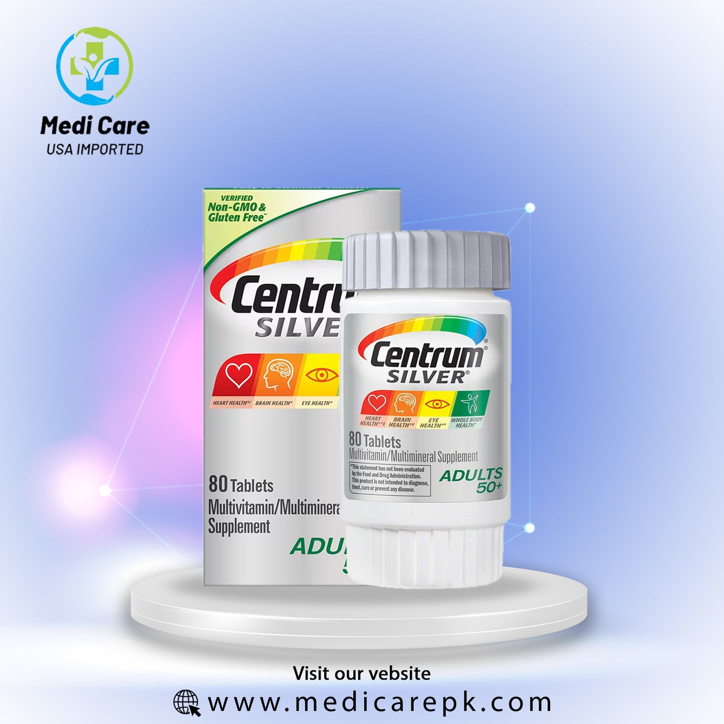 Centrum Silver Adults 50+ (80 Tablets)