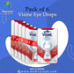 Visine Red Eye Hydrating Comfort Redness Relief Lubricating Eye Drops, 0.28 fl. oz 1 ea (Pack of 6)